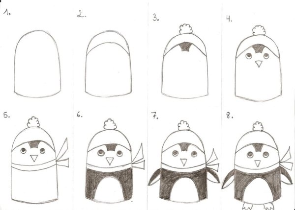 Новогодние рисунки для срисовки