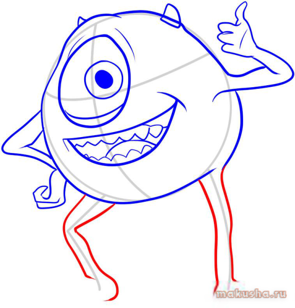 Майк Вазовски поэтапно