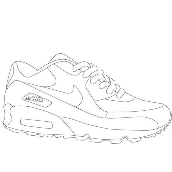 Nike Air Max раскраска