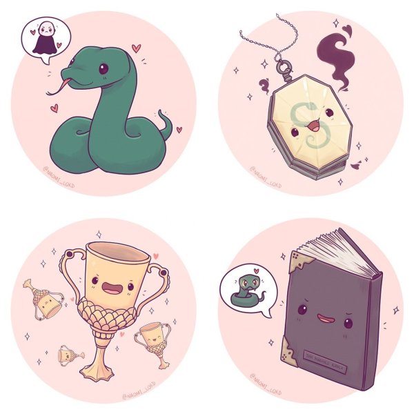 Милые наклейки Гарри Поттер