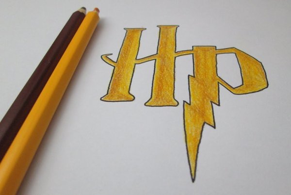 Лёгкие рисунки Гарри Поттер