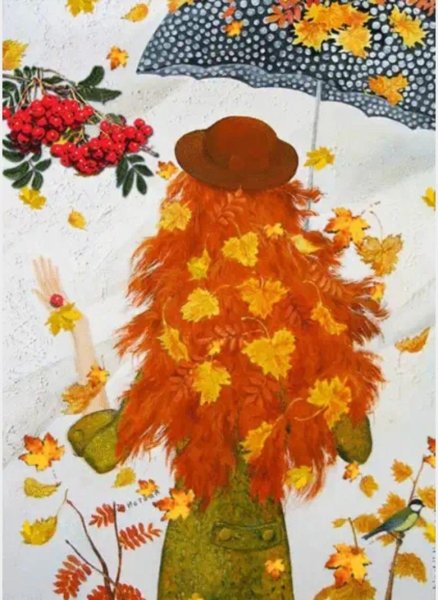 Рисование на тему красавица осень