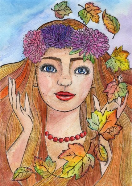 Лицо осени для детского сада