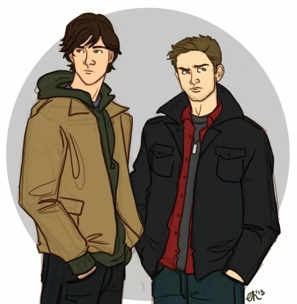 Сэм Винчестер аниме сверхъестественное