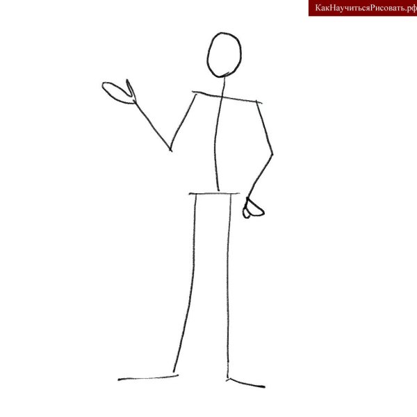 Человек карандашом легко