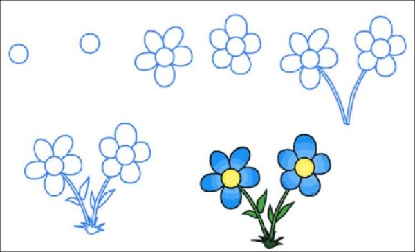 Трафарет Нарцисс для рисования