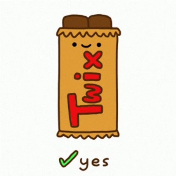 Батончик Твикс для срисовки лёгкие