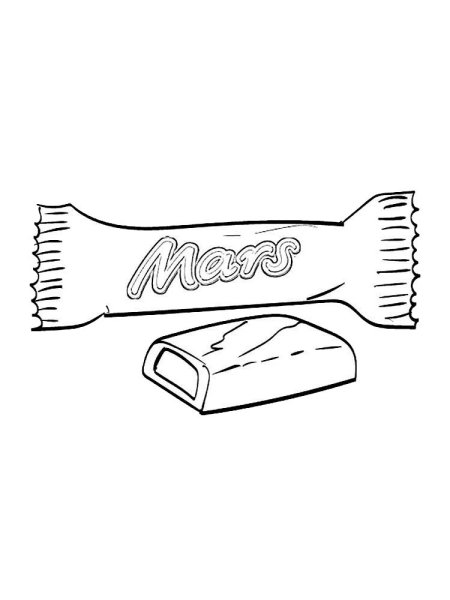 Шоколад раскраска