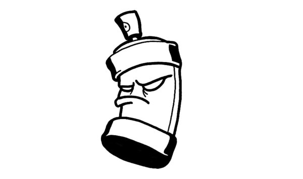 Баллончик карандашом