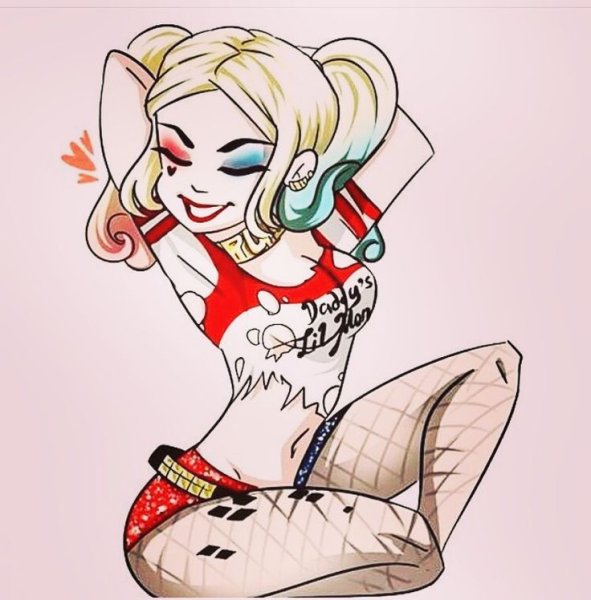 Харли Квинн рисуночки