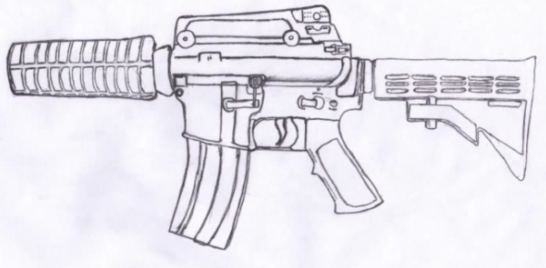 Штурмовая винтовка м4 чертеж