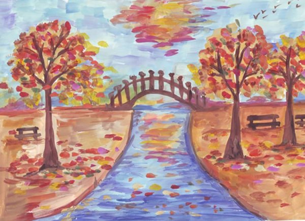 Рисунки на осеннюю тематику для детей