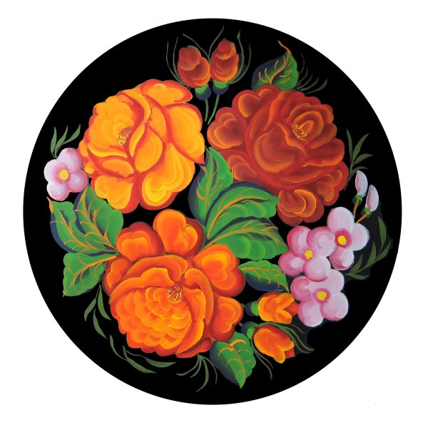 Росписи Лидии Гончаровой Жостово