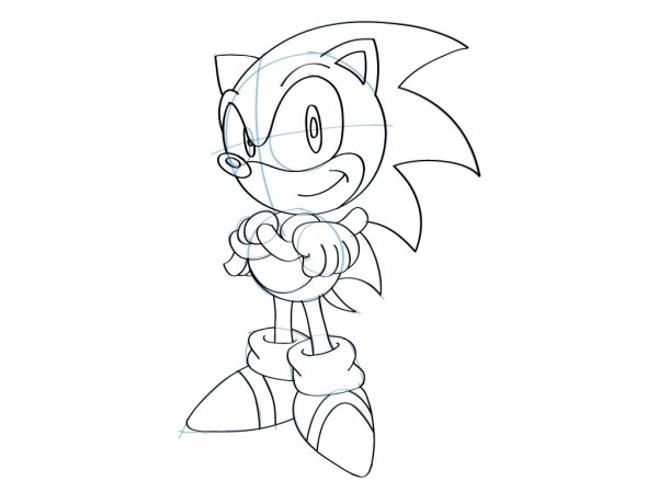 Срисовка Соника