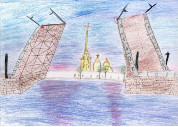 Рисунки Петербурга детские