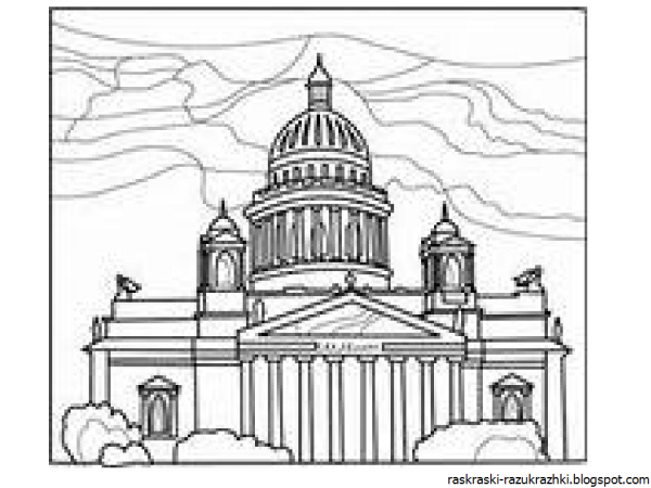 Исакиевский собор рисунок