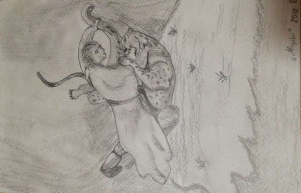 Мцыри Лермонтов рисунок легкий