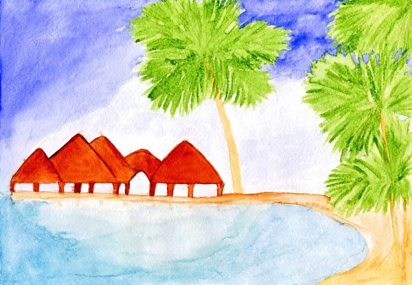 Летние рисунки для срисовки