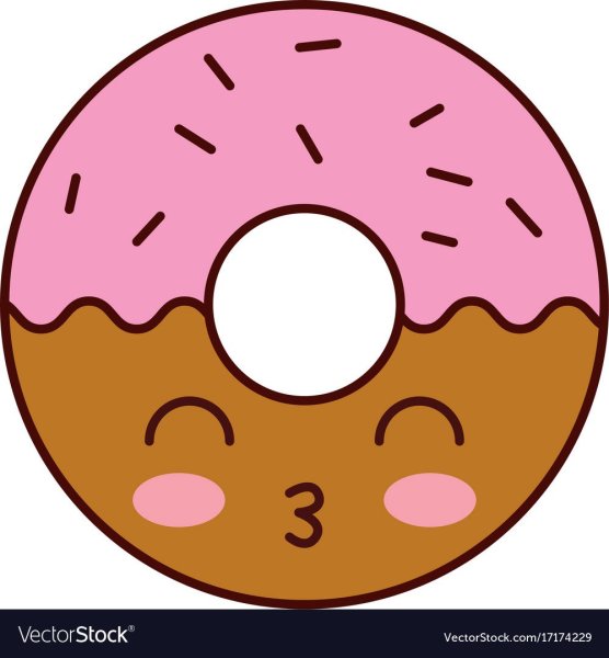 Пончик рисунок карандашом