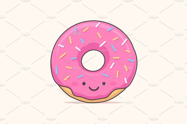 Пончики мультяшные