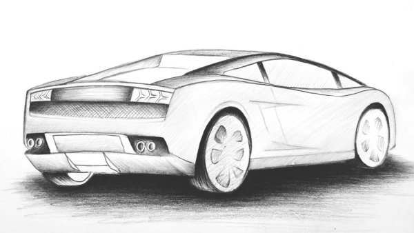 Ламборджини автомобилей скетч