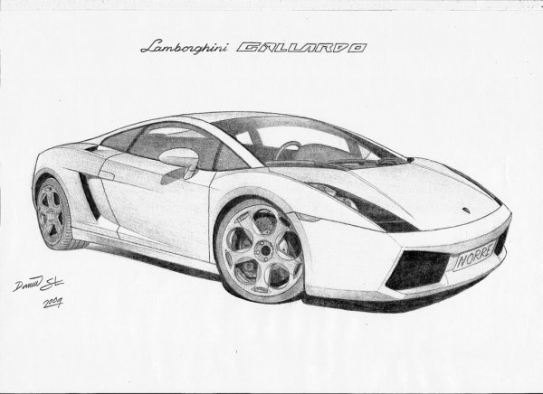 Раскраска Ламборджини авентадор