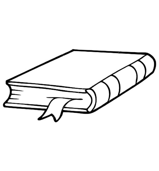 Раскрытая книга рисунок