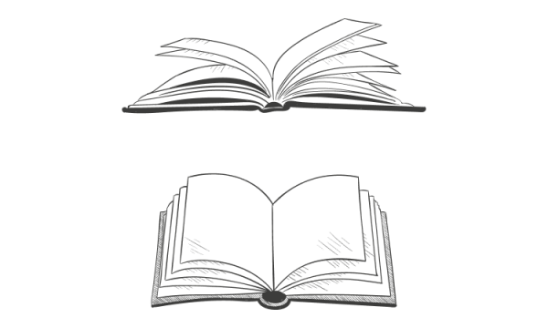 Стопка книг раскраска