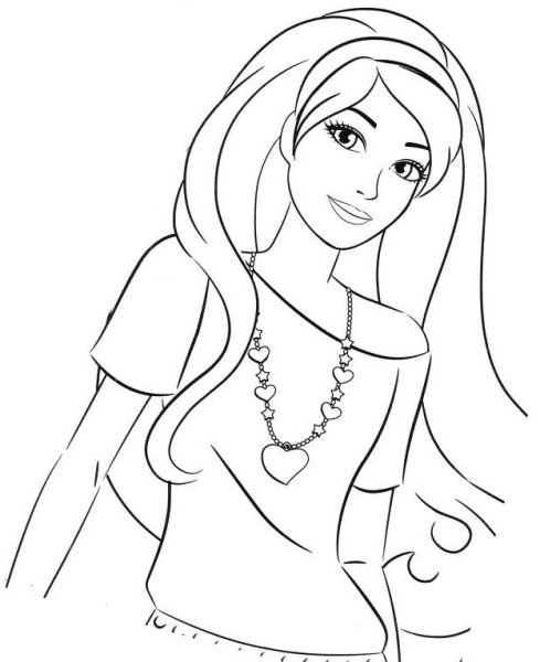 Лёгкие рисунки Барби