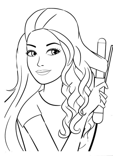 Рисунки Барби легкие