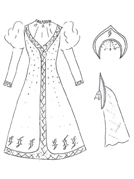 Рисование образа русской красавицы