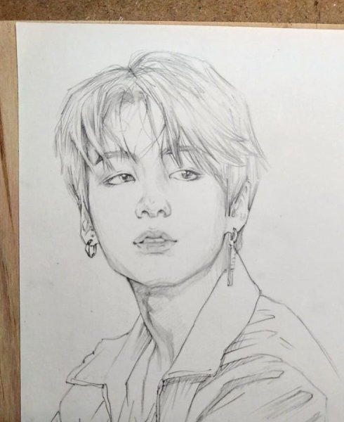 БТС для рисования Чонгук