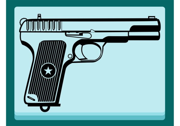 Пистолет ТТ вектор