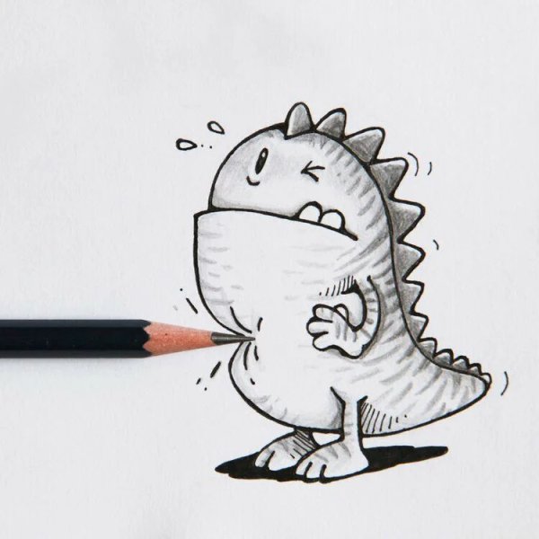 Прикольные рисуночки карандашом