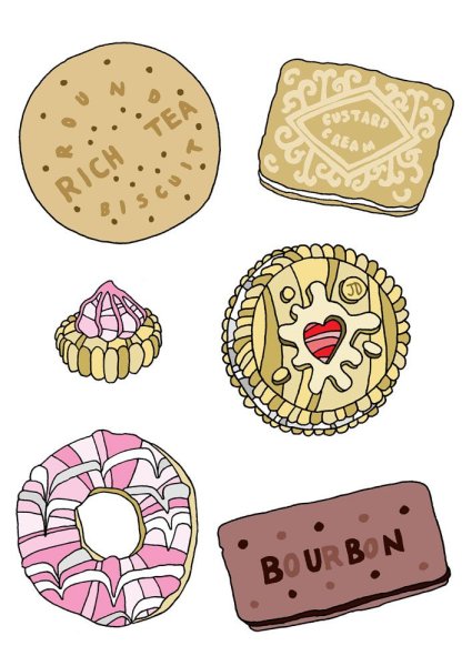 Печеньки нарисованные