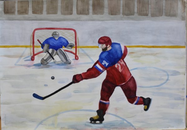 Раскраска хоккей