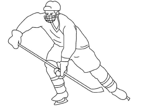 Напечатанный хоккейный вратарь