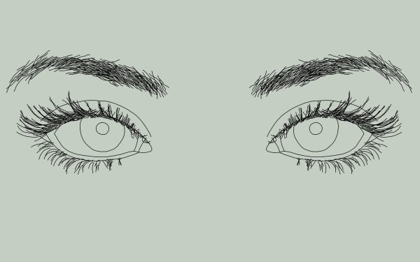 Глаза нарисованные