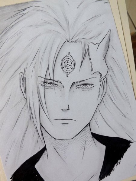 Изуна Учиха рисунок