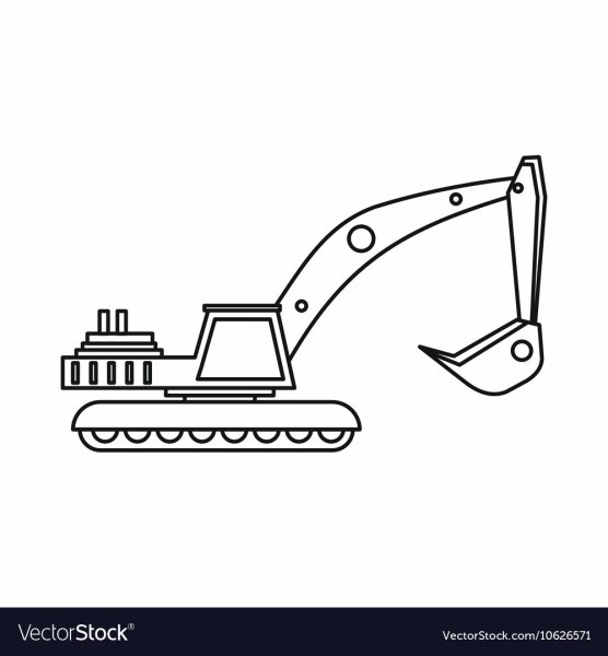 Экскаватор рисунок