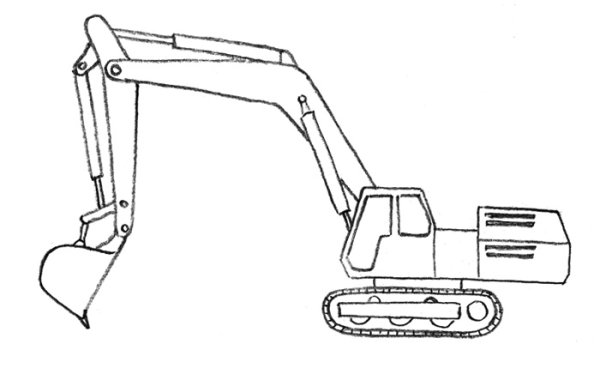 Экскаватор раскраска