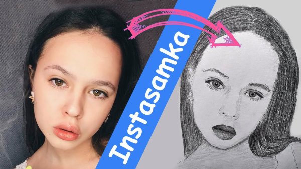 Рисунок девушка с кепкой легкий