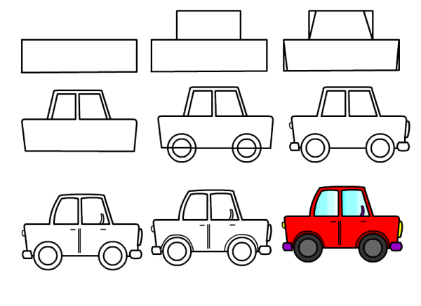 Машина рисунок для детей