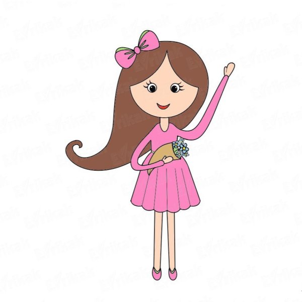 Поэтапное рисование девочки