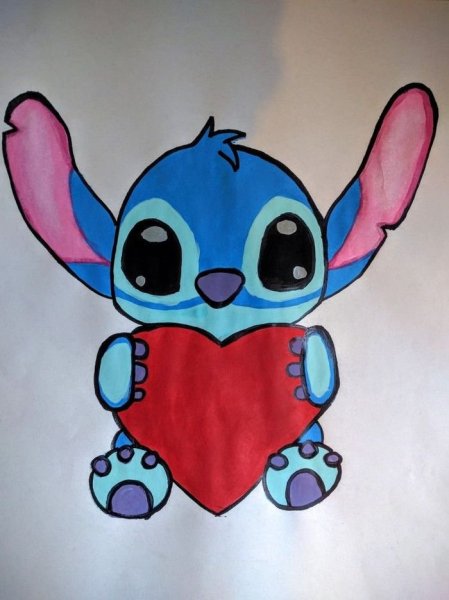 Рисунки для срисовки лёгкие Стич