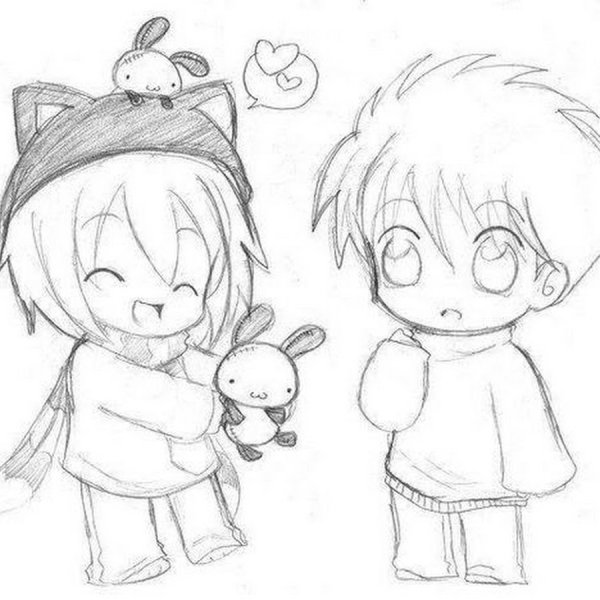 Аниме рисунки для срисовки карандашом