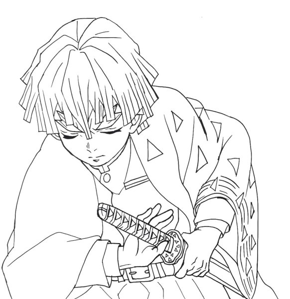 Kimetsu no Yaiba Zenitsu draw