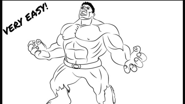Поэтапное рисование Халка