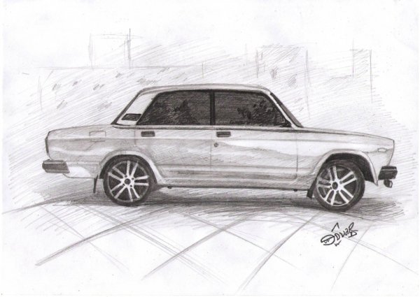 Раскраска ВАЗ 2106 спереди