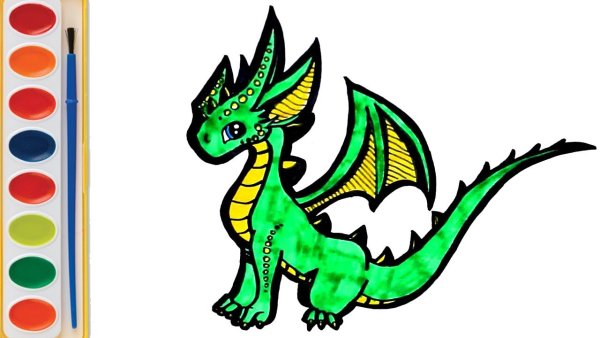 Детские рисунки дракона